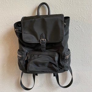 Black Cinch-able Mini Backpack